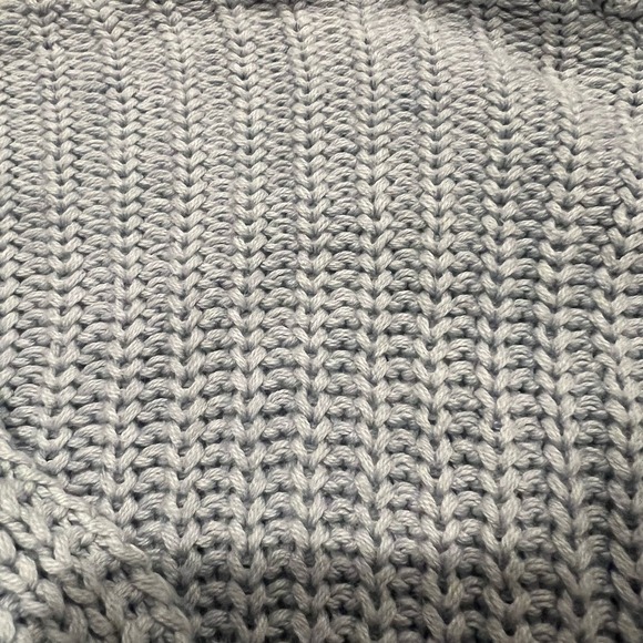 Brandy Melville OS Relaxed Fit Knit Sweater Powder Blue Soft Cozy Pullover - Picture 4 of 7